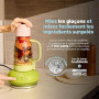 Ninja BlendBoss Blender avec mug portatif, blender personnel, Mug de Voyage | Mug amovible, 3 modes de préréglages automatiques,
