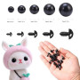 Yeux de Sécurité 100 pièces Yeux de Poupée en Plastique avec Rondelles de Ceinture pour DIY Poupée Peluche,Marionnettes Artisana