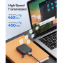 ORICO B5PLUS SSD Externe 256Go 460MB/s USB 3.2 avec Indicateur d'État | Noire, SSD Externe Stable 5Gbps, Sauvegarde Photo et Vid