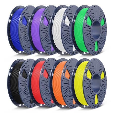 SUNLU 250G Filament PETG Set de 8 Couleurs, PETG Filament Imprimante 3D | Haute résistance & Grande ténacité PETG 250g x 8 Packs