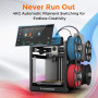 FLASHFORGE AD5X - Imprimante 3D Multi-Couleurs 4 Couleurs avec IFS, Nivellement Automatique, Vitesse Max 600 mm/s, Busse 300°C, 