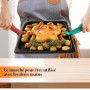 3 pcs Pince De Cuisine En Silicone Multi-usages, Clip Anti-brûlure, Pince À Vaisselle Chaude (Rouge & Vert, 19x4cm)
