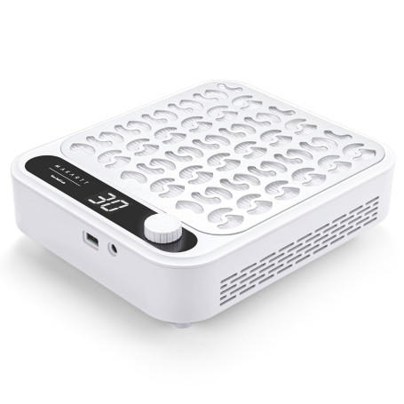 Makartt Aspirateur Ongles Professional Nail Dust Collector LED | itesse Réglable, Filtre Réutilisable, Idéal pour Salon & Domici