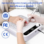 Makartt Aspirateur Ongles Professional Nail Dust Collector LED | itesse Réglable, Filtre Réutilisable, Idéal pour Salon & Domici