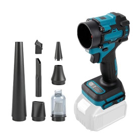 Souffleur à poussière sans fil pour Makita 18V, aspirateur à main sans balai 2 en 1 à 85000 tr/min avec vitesse réglable et 5 bu