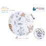 Medi Partners Coussin chauffant en noyaux de cerises pour bébé 180 g rond 15 cm 100% coton naturel chaleur + thérapie par le fro
