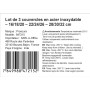 Lot de 3 Couvercle casserole universel inox 16/18/20 – 22/24/26 – 28/30/32 cm – Couvercle poele universel – Couvercles pour cass