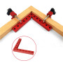 Bloc de Positionnement à 90 Degrés, 14 cm Pince à Angle Droit Serre Joint Angle Droit Aluminium Equerre de Positionnemen avec 4 
