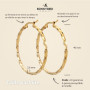 BONNYBIRD® Lot Boucles d'Oreilles Acier Inoxydable Femme en Argent, Or et Or Rose - 100% Résistance à l'eau & Bien Toléré Par la