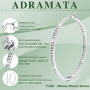 Adramata Boucle d'Oreille Acier Inoxydable Femme Zircon Cubique Creoles | Creoles Acier Inoxydable Boucles d'Oreilles Femme,Zirc