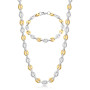 AFSTALR Chaine Maille Grain de Café Homme Collier et Bracelet en Acier Inoxydable, 6mm 9mm 11mm Argent/Or/Noir