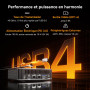 GEEKOM A8 Max Business Mini PC AMD Ryzen 7 8745HS, 16 Go DDR5 RAM | 1 To SSD (Évolutif) Compagnon IA productivité, 8 Ports USB, 