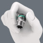 Wera 05005420001 Barre magnétique pour douilles A Imperial 1, Jeu de douilles Zyklop, 1/4", système impérial, 9 pièces Noir