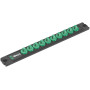 Wera 05005420001 Barre magnétique pour douilles A Imperial 1, Jeu de douilles Zyklop, 1/4", système impérial, 9 pièces Noir