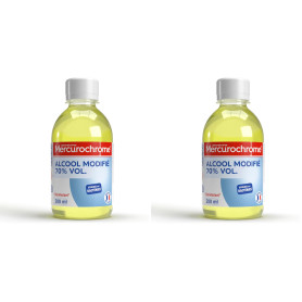 MERCUROCHROME - Alcool Modifié 70° - Nettoie et Désinfecte - 200ml (Lot de 2)