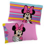 Disney Minnie Rose 100% Coton Parure de Lit Simple - Inclus Taie d'oreiller 50 x 70 cm