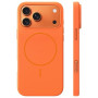 TOCOL Coque pour iPhone 17 Pro Max, Compatible avec MagSafe, Orange | Anneau Magnétique Intégré, Case Silicone Liquide, Protecti