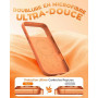 TOCOL Coque pour iPhone 17 Pro Max, Compatible avec MagSafe, Orange | Anneau Magnétique Intégré, Case Silicone Liquide, Protecti