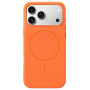 TOCOL Coque pour iPhone 17 Pro Max, Compatible avec MagSafe, Orange | Anneau Magnétique Intégré, Case Silicone Liquide, Protecti