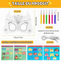 32Pcs Masques d'Animaux pour Enfants, Masques pour Enfants à Colorier | avec Cordes Élastiques et Crayons à Aquarelle pour Hallo
