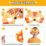 32Pcs Masques d'Animaux pour Enfants, Masques pour Enfants à Colorier | avec Cordes Élastiques et Crayons à Aquarelle pour Hallo