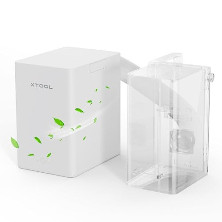 xTool Purificateur d’Air pour Fumées de Bureau pour M2 et F2 | Extracteur de Fumée Portable avec Filtration à 3 Couches, Filtre