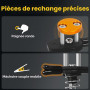 Toolour Troisième main ClampRex O1 pour Maker – Support d'aide à souder compact avec double bornes parallèles, pied magnétique r