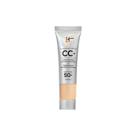 IT Cosmetics CC+ Crème, Fond de Teint Haute Couvrance SPF 50, Correcteur de Teint & Sérum Anti-Âge