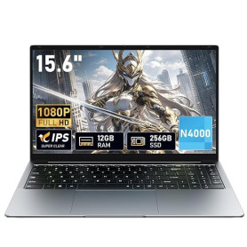 XWU Ordinateur Portable 15,6 Pouces 8 Go RAM,SSD 256 Go,processeur N4000 Win 11, PC Portable Wi-FI 5 Double Bande,Bluetooth 4.2,