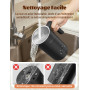 YISSVIC Mousseur à Lait Électrique 4-en-1 500W Mousse Chaude et Froide | Cappuccino Latte Macchiato en 2 Mins, Arrêt Automatique