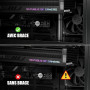 upHere Gaming Support GPU,Aluminium,Support Carte Graphique,Support Carte Graphique Verticale réglable en Hauteur,avec Aimant,L(