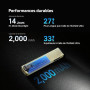 OLIGHT ArkPro Ultra lampe torche EDC plate rechargeable,pour travail | 1700 lumens, portée de 205, étanchéité IPX7, adapté au ca