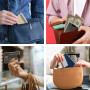 6 Pièces Etui Protection Carte Bancaire,Porte Carte Transparent Imperméable | Insertion Horizontale,Antipoussière Etui Carte pou