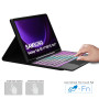 Étui Clavier AZERTY Pour Samsung Galaxy Tab S10 Lite S10 FE/S9 FE/S9 10.9" | Rétroéclairée 7 Couleur, Pavé tactile multipoint, D