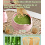 JBER Matcha Kit 7 Pièces, Matcha Set - Fouet Matcha Bambou, Bol à Matcha, Support pour Fouet, Cuillère et Tamis, Kit Matcha pour