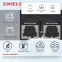 Smatstyle Short de Course Homme Court 2 en 1 Running Shorts Men Pantalon de Sport à séchage Rapide avec Poches Respirant Short d