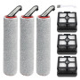 PeakLife Kit d'Accessoires pour Dreame H15 Pro H15 Mix H15S H12 Pro FlexReach, Ensemble de 3 Rouleaux de Brosse et 3 Filtres Piè