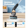 Leebein Brosse Électrique Nettoyage, Brosse Rotative Améliorée Étanche IPX7 avec 7 Têtes de Brosse, Manche Extensible et 2 Vites