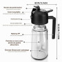 2 en 1 Spray Huile Cuisine,Vaporisateur Huile 470ml, Anti-Goutte | Pulverisateur Huile Cuisine pour Cuisiner,Salade,Griller,Pâti