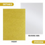 20x Papier Pailleté A4 250g/m² Doré Papier Brillant pour Loisirs Créatifs, Cartes & Décorations le scrapbooking et les projets d
