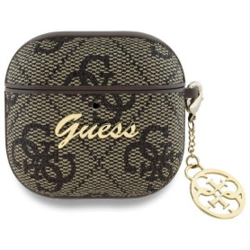 Fall CG Mobile Guess 4G Charm Collection pour AirPods 4 (Marron)