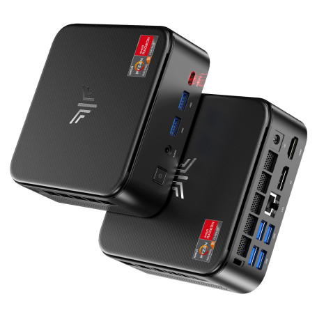 NiPoGi E3B Mini PC, ΑΜD Ryzen 5 7430U(Max 4.3 GHz), 16Go RAM & 512Go SSD | SSD Extensible, W11 PRO, WiFi 6& BT5.2, 4K Triple Dis