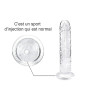 Gode realiste de 18 cm pour femme, souple et adapté aux débutants. Doté d'une gode ventouse, idéal pour femmes et couples. Jouet