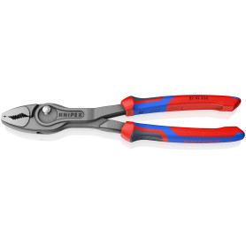 KNIPEX TwinGrip Pince de préhension frontale et latérale, 82 02 250 | Avec poignées confort 250 mm
