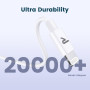 RAMPOW Cable iPhone [Certifié MFi], Câble Lightning USB Charge Rapide 2M | Câble Chargeur Lightning Connecteur, Ultra Résistant 