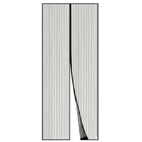 Moustiquaire Magnétique Pour Porte Apalus, Rideau en Maille, Joint Magnétique de Haut en Bas avec Fermeture Automatique, Maintie