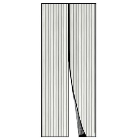 Moustiquaire Magnétique Pour Porte Apalus, Rideau en Maille, Joint Magnétique de Haut en Bas avec Fermeture Automatique, Maintie