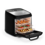 Princess Four Friteuse sans Huile, 12,6 L, 1800 W, pour Repas en Famille | Tournebroche, 3 grilles, Fonction déshydratation, Bac