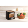 Princess Four Friteuse sans Huile, 12,6 L, 1800 W, pour Repas en Famille | Tournebroche, 3 grilles, Fonction déshydratation, Bac