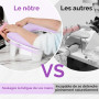 LIONVISON Repose Main Ongles Type U PU Cuir Violet Antidérapant | Coussin Repose Main En PU Cuir Avec Rembourrage Confortable - 